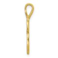 thumbnail image 2 of Diamond2Deal 10K Pendentif Initiale Lettre Rainurée en Or Jaune pour Femmes, 2 of 5