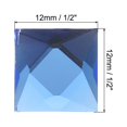 thumbnail image 2 of Unique Bargains 50 Pcs Acrylic Flat Back Rhinestones 12mm Square Artificial Gemstone for Crafts Costume Jewelry Making Deep Blue, 2 of 7