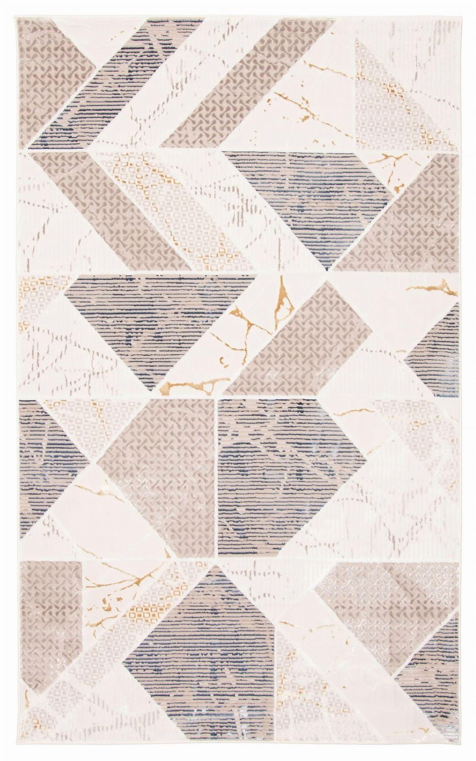 ECARPET Paige Tapis Contemporain / Moderne pour Salon, Chambre, Salle A Manger, Entrée, Couloir et Plus Encore.