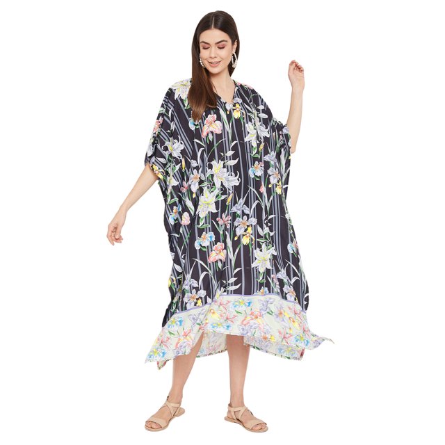 Caftans Longs pour Femmes Grande Taille Robe Caftan Robe de Soirée Fête Été Plage Robe d'Été Manches Kimono Longues Robes Décontractées en Ligne