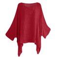 thumbnail image 2 of CEHVOM Mode Femme T-Shirt à Col Rond à Manches Courtes Été Uni Ample Blouse Hauts, 2 of 4