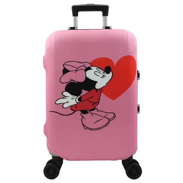Housse de Protection pour Valise à Roulettes, Housse de Bagage 3D Dessin Animé Élastique, Housse de Protection pour Valise 19-32 Pouces, Accessoires de Voyage, A 2 m