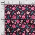 thumbnail image 1 of oneOone Polyester Lycra Fabric Leaves & Floral Artistic Decor Fabric Printed BTY 56 Inch Wide, 1 of 4