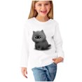 thumbnail image 1 of RXIRUCGD Chemises à Manches Longues pour Filles, Col Rond Mignon, Blouses Décontractées Élégantes (Blanc, Taille : 7 Ans), 1 of 5