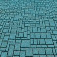 thumbnail image 1 of Ahgly Company Tapis d'Intérieur Lavable en Machine Carré Transitionnel Turquoise Foncé Vert, 7 Pieds Carré, 1 of 7
