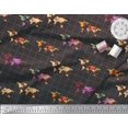 thumbnail image 2 of Soimoi Brown Cotton Poplin Fabric Check & World Map Printed Fabric 1 Yard 42 Inch Wide, 2 of 5