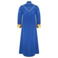 thumbnail image 2 of iiniim Homme Moine Médiéval Renaissance Prêtre Longue Robe Église Culte Halloween Fête Cosplay Costume Bleu Royal TG, 2 of 7