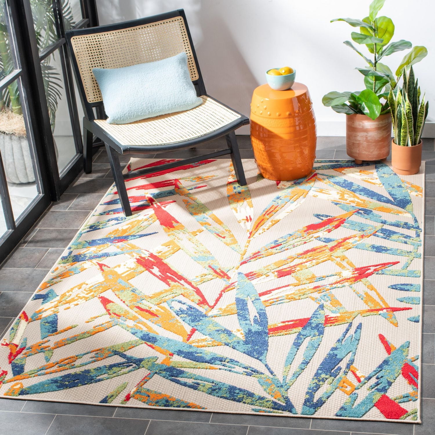 Safavieh Cabana Greta Floral Outdoor Area Rug