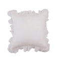 thumbnail image 2 of XYAIYT Soft Decorative Throw Pillow Cover Ruffled Design Elegant Home Decor for Living Room Bedroom Office Sofa Cushion Easy to Insert Hidden Zipper Machine Washable Touch(White,Tpye2), 2 of 6