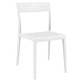 thumbnail image 1 of Pemberly Row Chaise de Salle à Manger de Patio Intérieur/extérieur en Blanc Blanc Lustré, 1 of 8
