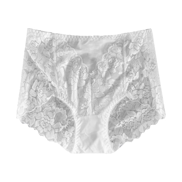 Womens High Waist Plus Size Lace Panties Seamless Butt Lift Lace Briefs