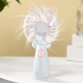 thumbnail image 2 of Cute Cat-Shaped Handheld Fan, USB Rechargeable Mini Fan, 3-Speed Portable Fan for Kids & Students, 2 of 6