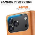 thumbnail image 2 of Case For Iphone 17/17 Pro/17 Pro Max/17 Air, Magnetic Flip Folio Leather Cover Stand Function Shockproof Shell, 2 of 3