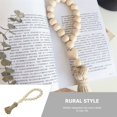 thumbnail image 1 of REOFLYUP Hanging Tassels Decor Boho Wood Beaded Pendant for Home 1Set, 1 of 8