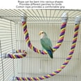 thumbnail image 3 of Colorful And Bendable Bird Rope Perch Cotton Rope ParakeetsStand Toy Ideal For Cockatiels Lovebirds And Budgies Provide Comfortable Perching And Exercise For Your Birds, 3 of 8