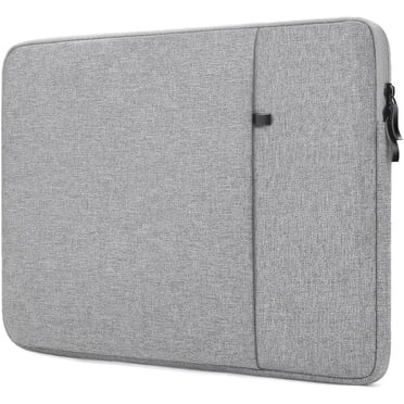 15.6 inch Laptop Sleeve Case, Shockproof Protective Computer Sleeve Cover with Accessories Pocket, Water Resistant Traveling Carrying Laptop Bag Compatible for MacBook Dell HP Acer Asus Lenovo, Gray