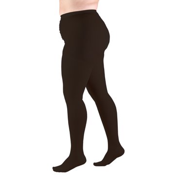 Truform Collants Taille Forte : 20 - 30 mmHg, Noir, Grand