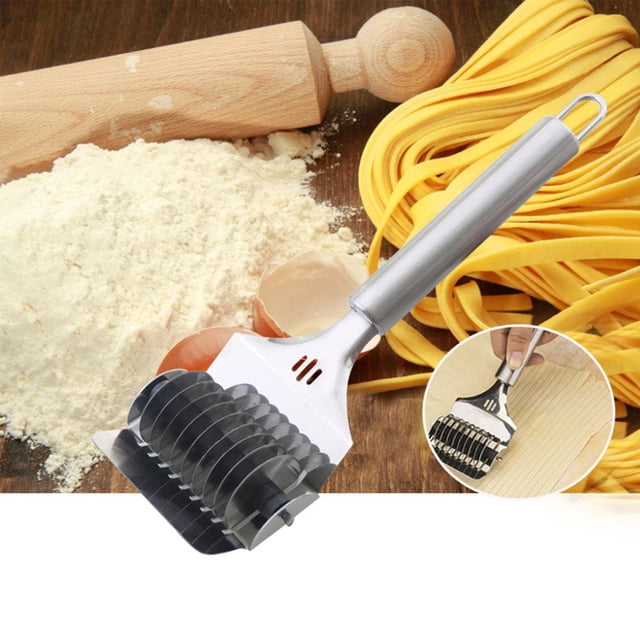 Rotary Stainless Steel Food Herb Roller Chopper Make Pasta Noodle Cutter Tool