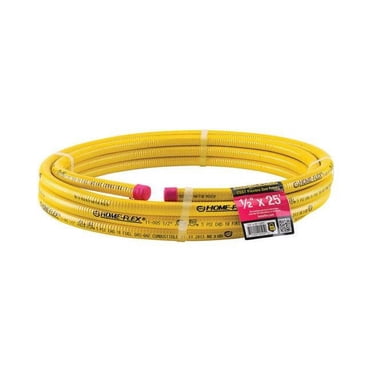 Home-Flex 4884003 Tuyau de Gaz Flexible CST de 0,5 Po de Diamètre x 25 Pi, Jaune