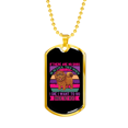 thumbnail image 2 of Pas de Chiens dans le Ciel Collier Violet en Acier Inoxydable Ou or 18k Chien Tag 24" Chaîne, 2 of 8