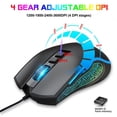 thumbnail image 5 of X100 Filaire Optique Mouse Coloré Lumineux 1200-1800-2400-3600dpi Réglable Sport Électronique Bureau Mouse, 5 of 5