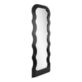 thumbnail image 2 of Mainstays Wavy Floor Length Stylish Framed Mirror, Has Frame, Black, 20x58in., 2 of 6