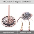 thumbnail image 3 of maskred 3 Pieces Metal Earring Display Stand Solid Color Stylish Replacement Home Shop Eardrop Ear Stud Pendant Base Holder Bronze, 3 of 8