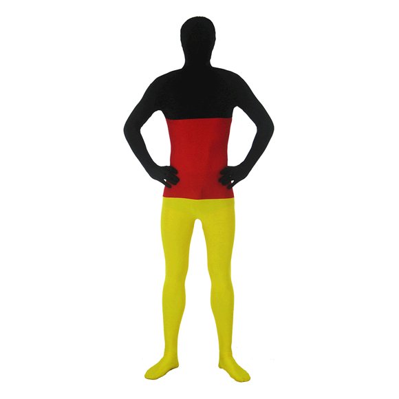 AltSkin Combinaison Intégrale en Spandex/Lycra - Motif Drapeau du Monde - Allemagne - Moyen