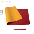 thumbnail image 1 of Daisyyozoid Pure Color Leather Mouse Pad Large Waterproof Desk Pad Home Office Laptop Leather Mouse Pad Writing Pad Double-sided, 1 of 2