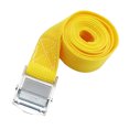 thumbnail image 1 of stanreset Leashing Strap Ratchet Tie Cargo Rope Polyester Multicolored Wear-resistance Book Rustproof Buckle Luggage Cable Yellow 50mm*5Meter, 1 of 1