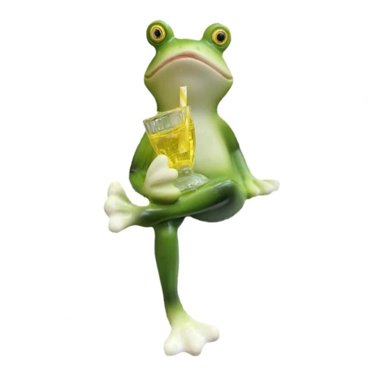 Whimsical Hanging Frog Resin Figurine for Garden, Flowerpot, and Unique Indoor-Outdoor Decorations