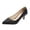 Noir, variante sur AUDeals Escarpins à Petits Talons pour Femmes, Jolies Chaussures Habillées à Enfiler à Bout Pointu Confortables pour la Mariée, le Travail et les Mariages (Or, 8.5)