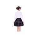 thumbnail image 4 of 3 Pcs Uniforme Scolaire Filles Chemise Blanche Jupe Col Nœud Papillon 11-12 Ans, 4 of 6
