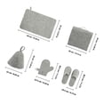 thumbnail image 2 of FONDOTIN 1Set Portable Felt Showering Hats And Gloves Perfect For Sauna And Swimming Activities, 2 of 5