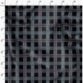 thumbnail image 3 of Soimoi Black Silk Fabric Check Check Printed Fabric 1 Yard 42 Inch Wide, 3 of 5