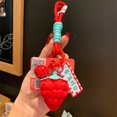 thumbnail image 4 of relayinert Alloy Strawberry Keychain Cute Replacement Automotive Pendant Key Holder, 4 of 6