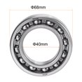 thumbnail image 2 of Uxcell Deep Groove Ball Bearings C3 Open Type Chrome Steel 40x68x15mm, 2 of 4