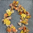 thumbnail image 3 of Fall Outdoor Decorations Simulation Maple Leaf Rattan Stair Door Garden Home Wall Decorative Accent Vine Outdoor Holiday Decorations, 3 of 9