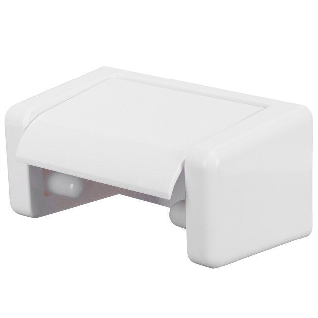 Roll Holder, Wall-mounted Toilet Paper Holder Convenient Firm And Convenient With Humanized Design For Bathroom White