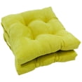 thumbnail image 1 of 16-inch Solid Micro Suede Square Tufted Chair Cushions (Set of 2), 1 of 2
