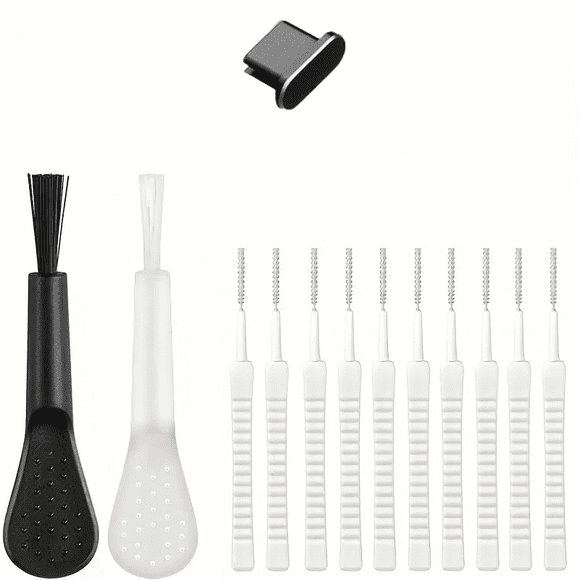 Cleaning Brush for Cleaning Port Accessories - Versatile Cleaning Set for Phone Ports Cameras Keyboards USB-C Devices - -Piece Portable Cleaning Brush Kit for Port Care