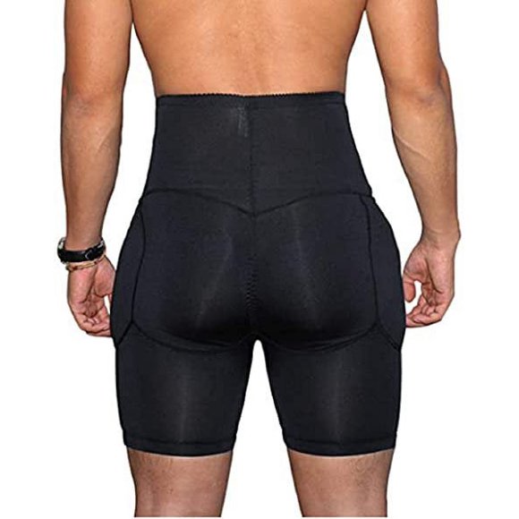 Men Boxer Padded Butt Booster Enhancer Boyshort Flat Stomach Shapewear High waist or low waist shorts