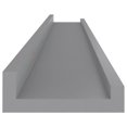 thumbnail image 5 of vidaXL Étagères Murales 4 Pcs Gris 80x9x3 cm, 5 of 5