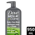 thumbnail image 2 of Dove Men+Care Body + Face Wash Extra Fresh 24H Nourishing, 950 ml, 2 of 7