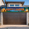 thumbnail image 5 of Forest Design Happy Camper Tent Banner Campfire Nature Scene for Outdoor Adventure Camping Event, 5 of 5