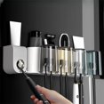 thumbnail image 3 of Wall Mount Toothbrush Holders Toothpaste Dispenser Large Capacity Tray Bathroom, 3 of 8