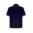 thumbnail image 4 of EGNMCR Chemise Décontractée pour Homme à Manches Courtes, Col à Revers, Couleurs Contrastantes, Blouse T-shirt à Col Rabattu, 4 of 5