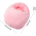 thumbnail image 2 of Pink Compressible Usb Electric Foot Warmer Plush Heating Pad For Indoor Use Winter Comfort Cold Feet Relief Portable Design Pink, 2 of 5