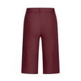 thumbnail image 4 of Liquidation d'Économies d'Été 2025! Shorts pour Femmes Shorts en Sergé Extensible Grande Taille Taille Fine à Enfiler Shorts de Randonnée Réguliers d'Été Décontractés avec Poches, 4 of 8