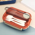 thumbnail image 1 of Plastic Lunch Box Fresh-keeping Box Microwave Oven Heating Sealed Thermal Insulation Bento Box Lunch Box With Tableware, 1 of 5